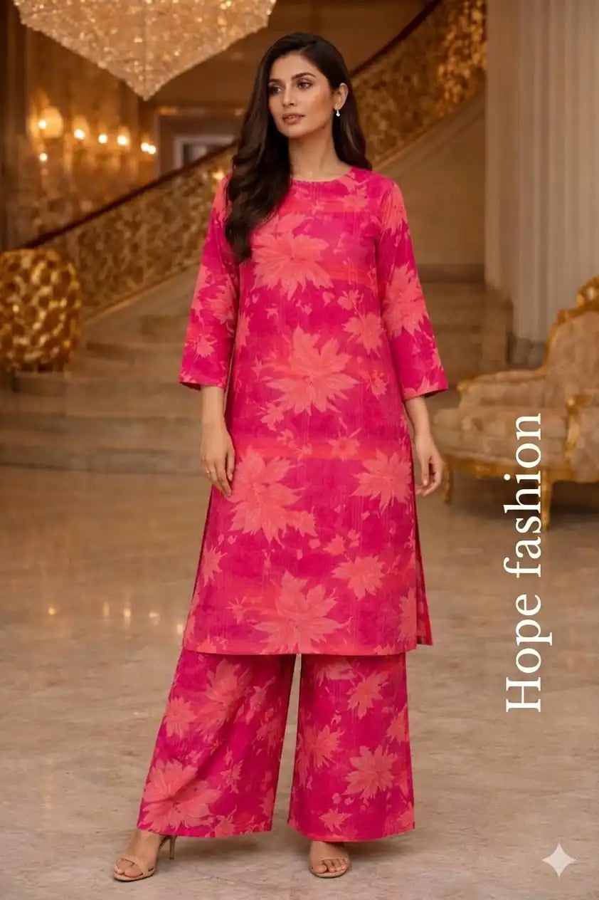 Fuchsia Flora – Directly highlights the vibrant pink base and bold floral pattern.